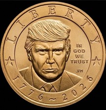 Set 2 x 1776 - 2026 P President Trump Semiquincentennial $1 Coin Presale picture