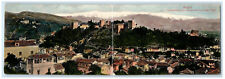 c1910 Panoramic View Alhambra & Sierra Nevada El Bajo Granada Spain Postcard picture