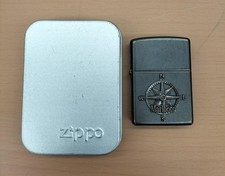Vintage 1997 Marlboro Adventure Team Zippo Lighter Compass Emblem Rare Retro picture