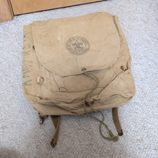 True Vintage Boy Scouts Backpack NO 573 Diamond brand BSA Haversack As Found picture