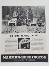 1943 Marmon-Herrington Fortune WW2 Print Ad Indianapolis War Trucks Homefront picture
