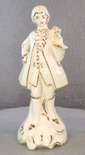 Vtg BrinnCo Rare Porcelain Victorian Man Figurine Made Japan Handpanted GoldLeaf picture