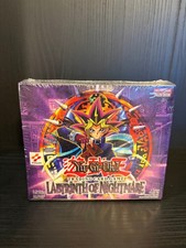 1x YuGiOh Labyrinth Of Nightmare Booster Box SEALED Display 24x Boosters Original Box LON picture