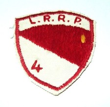 ORIGINAL 1960's VIETNAMESE MADE 4th CAVALRY LRRP BERET FLASH PATCH (GLOWS) picture