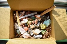 MEDIUM Mixed Mystery Crystal Box, Raw Crystals, Tumbled Crystals, Rocks picture