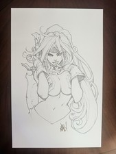Red Monika / Joe Madureira- Art Print Lithograph-¡11” X 17” Signed picture