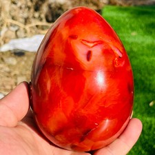 1113g Natural Colourful Red Carnelian Agate Egg Quartz Crystal Specimen picture