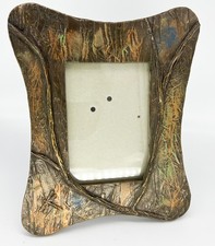 VTG. Heavy Bronze Picture Frame Steve Finney Summer Dragonfly 3D Sculpture 5X7 picture