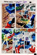 Original 1981 Gene Colan Captain America color guide art page 43: Marvel Comics picture
