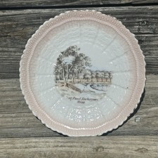 Early Antique Frog pond Newburyport Porcelain Plate Made In Germany picture