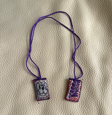 Chito Escapulario Finesse Pup Purple Necklace New picture