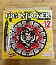 Vintage United Cutlery On Target “Pig Sticker” Throwing Game – Complete NOS set picture