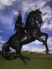 OOAK Breyer cm Custom Resculpted Destado *Halloween Horse *Headless Horseman * picture