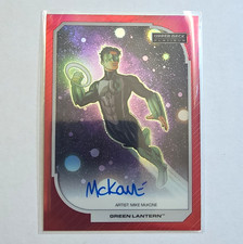 Upper Deck DC Green Lantern Kyle Rayner #54 Red Rainbow Auto McKone picture
