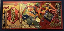 24k Gold Foil Plated Charmander Pokemon Banknote Gameboy GOLD picture