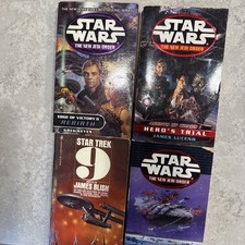 Lot of 4 Star Trek (x1) and Star Wars (x3) Used Books picture