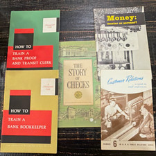 Vintage 1940s-1960s Banking Ephemera Lot (5) Federal Reserve Comic & ABA Manuals picture