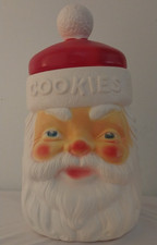 VTG Empire 1973 Carolina Christmas Santa Claus Blow Mold Plastic Cookie Jar picture