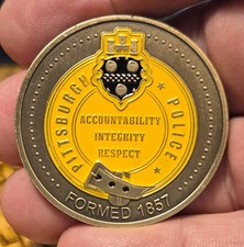 POLICE CHALLENGE COIN-PITTSBURGH POLICE picture