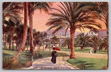 1910s Tuck Oilette - Nice, France - Gardens & Casino Art Card, Unposted Postcard picture