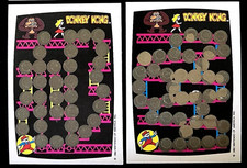1982 Topps Donkey Kong Scratch-Off cards complete set of 2 unused Super Mario picture