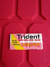 VTG 1980s Trident Sugarless Bubblegum 5 Stick Pack Sealed Rare Prop picture
