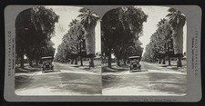 Photo:Riverside California 1912 Magnolia Avenue Auto Stereo View picture
