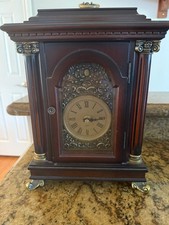 VTG 2001 Bombay Company Quartz Movement Mantel Clock with Belmont Storage area picture