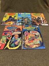 Lot Of 5 Charlton Haunted Comics; GHOSTLY TALES From The Haunted House picture