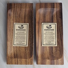 Hand-crafted South Pacific Hardwood Tray Set of 2 picture
