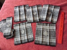 12 Vintage Mexican Rug Coasters or Napkin Blanket Handmade Artisan Boho fabrics picture