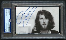 Graham Nash signed autograph 3x5 Cut Singer & Songwriter PSA Slabbed picture