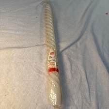 Vintage Halo Spirals White Taper Candle Twist Candle 11