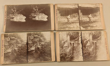 (4) Falling Spring Missouri Stereoview Photographs Ozark picture