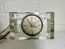 VTG Seth Thomas Lucite Clock Bubble Atomic Space Age MCM Starburst 1950s Decor picture