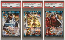 2011 MIRACLE BATTLE CARDDASS ONE PIECE PSA 10 KUZAN BORSALINO SAKAZUKI *LOW POP* picture