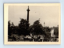 Old Vintage Photo LONDON ENGLAND TRAFALGAR SQUARE NELSON'S COLUMN SNAPSHOT picture