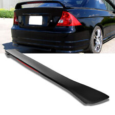 Factory Style Trunk Lip Spoiler Wing w/LED Brake Light For 2001-2005 Civic Coupe picture
