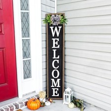 comurdyo Outdoor Welcome Sign for Front Porch Standing 45
