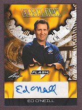 2025 Leaf Football Ed O'Neill Flashback Auto Gold Lava 1/1 Polk High picture