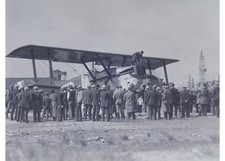 1924 World Fliers Douglas Cruiser Boston Plane East Boston Glass Negative OOAK picture