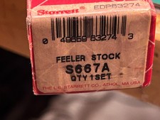MACHINIST HmGd LATHE MILL Starrett S667A  Feeler Stock Set 32 PCS picture