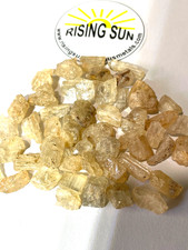 45 Grams Amazing Gem Natural Clear Golden Scapolite Crystal From Mozambique A picture