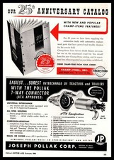 1954 Joseph Pollak Corp. 7-Way Connector Interchange Boston MA Vintage Print Ad picture