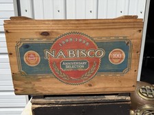 Nabisco 100th Anniversary Wooden Crate Box 1898-1998 Advertising Biscuit Co picture