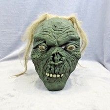 Rare VTG Don Post Studios Copyright 1985 Green Ghoul Zombie Full Mask Halloween picture