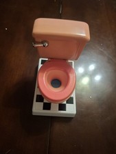 Vintage 1995 Funrise Flush-A-Coin Toilet Piggy Bank picture