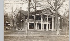 HISTORIC MANSION north lake wi c1910 postcard wisconsin real photo rppc ~RARE picture