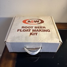 Vintage 1970’s A&W Root Bear Float Making Kit 2 Mugs Ice Cream Soda Spoons picture