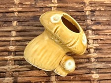 Vintage 1970s Enesco Ceramic Mushroom Toothpick Holder, Fold Toadstool Planter picture